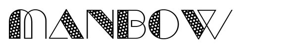 Manbow font preview